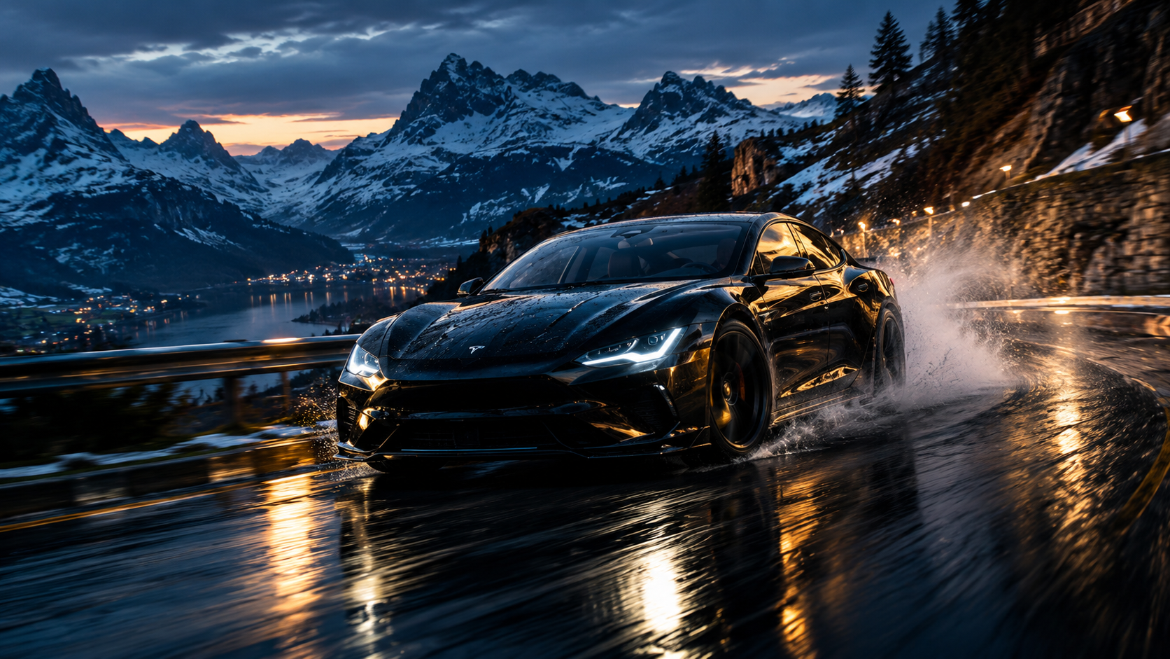 Cinematic electric performance car